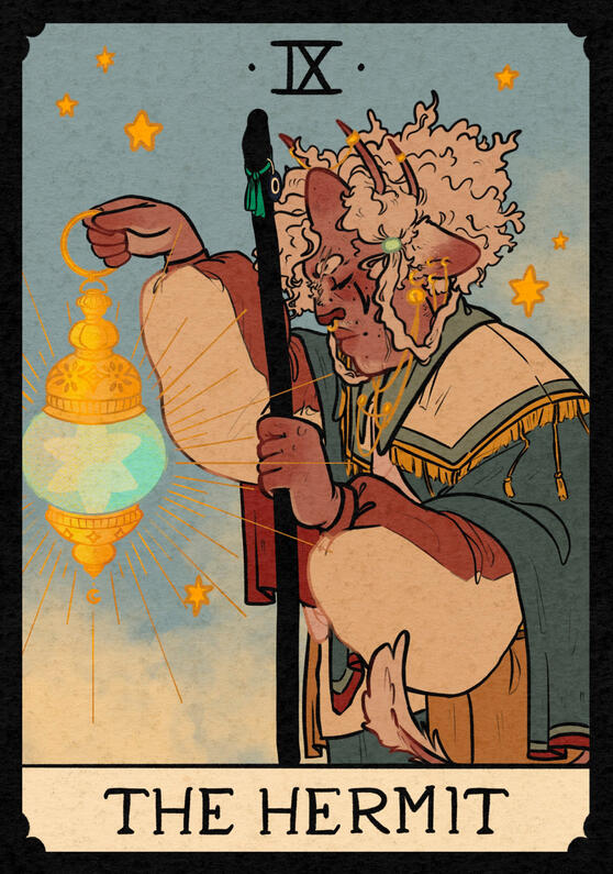 The Hermit (tarot, original)