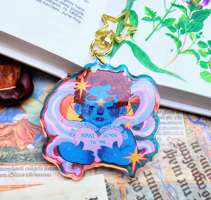 Trans Pride Keychain (original)